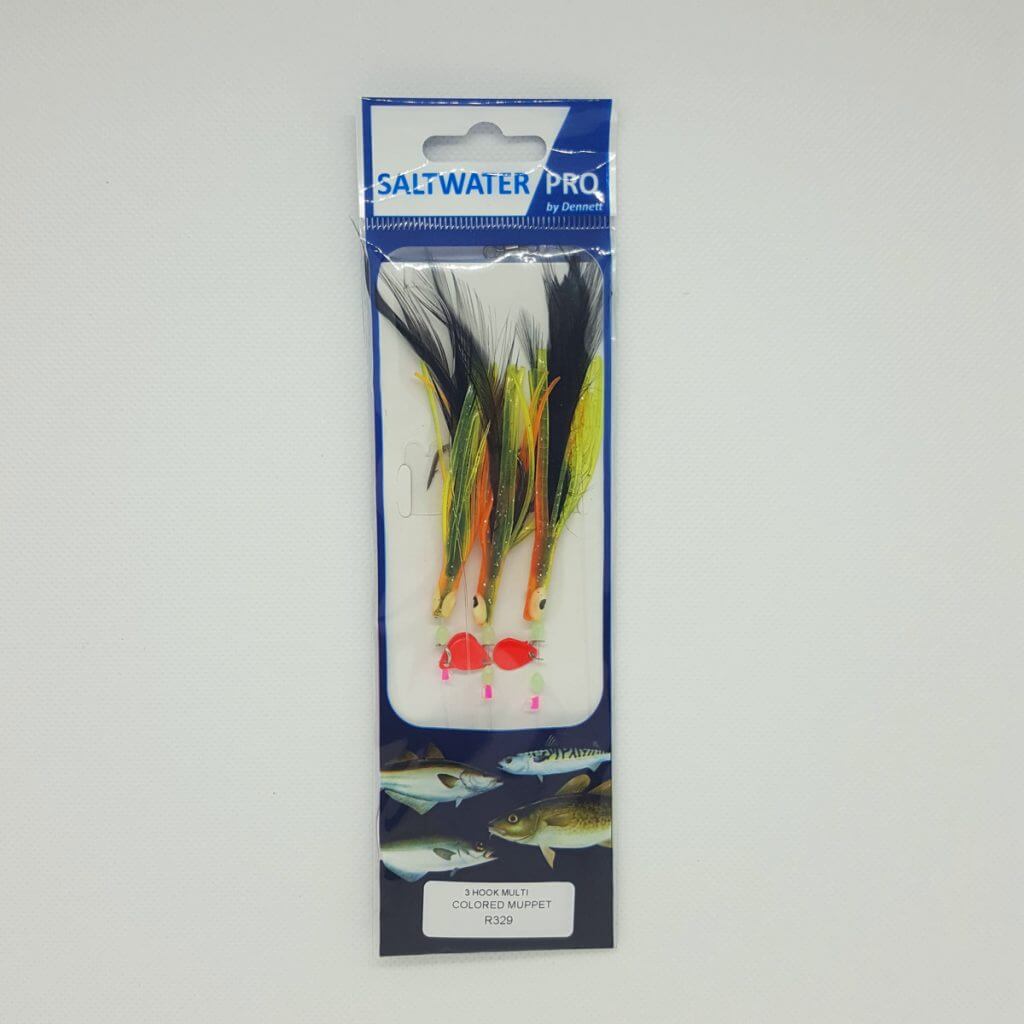 Saltwater Pro Multicolour Muppets 3 Hook Rigs