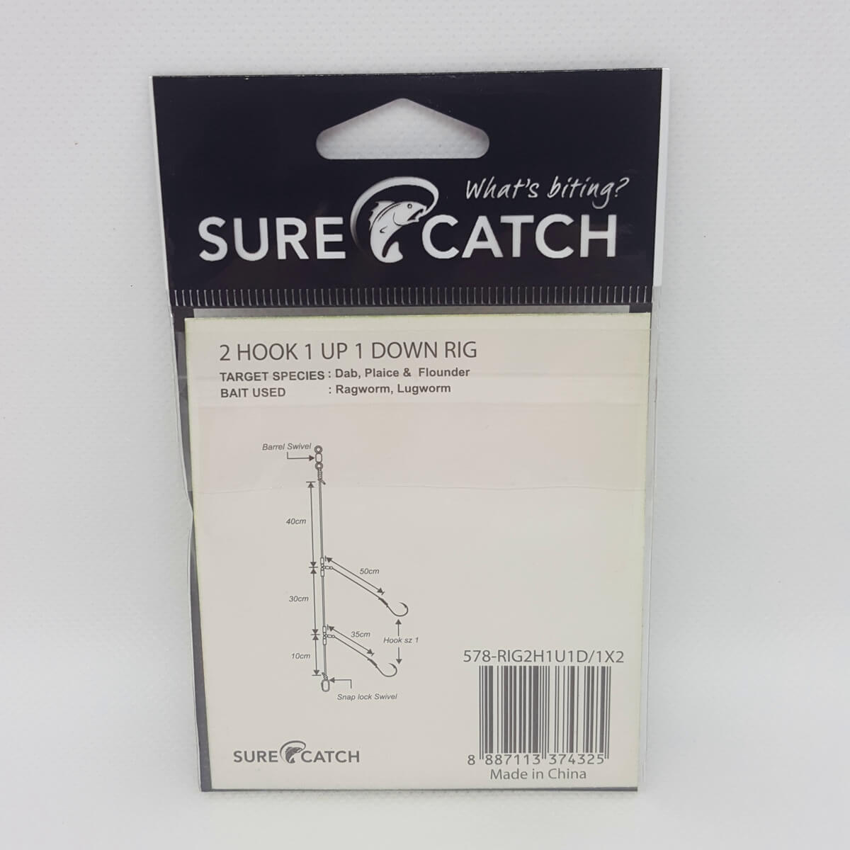 SureCatch Pro Series 2 Hook 1 Up 1 Down Rig | FishingGear.ie