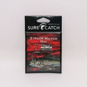 SureCatch Pro Series 3 hook Match Fishing Rig Hook Size 1