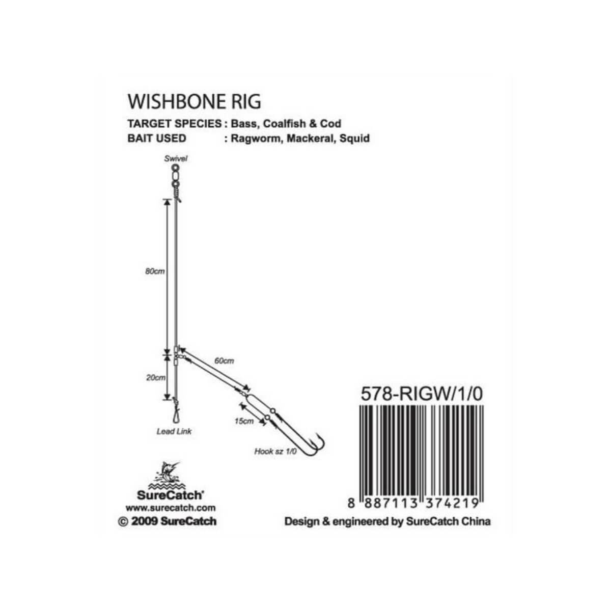 Surecatch Pro Series Wishbone Rig Fishinggearie