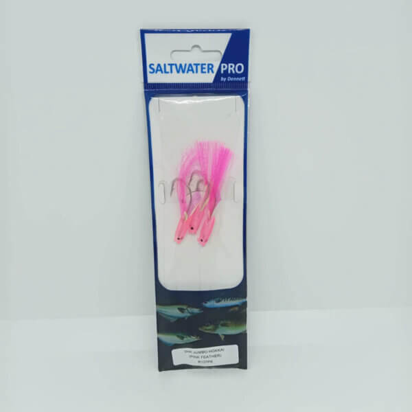 Saltwater Pro 3 Hook Pink Hokkai Rigs