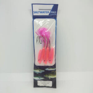 Saltwater Pro 3 Hook Pink Jumbo Hokkai Rigs